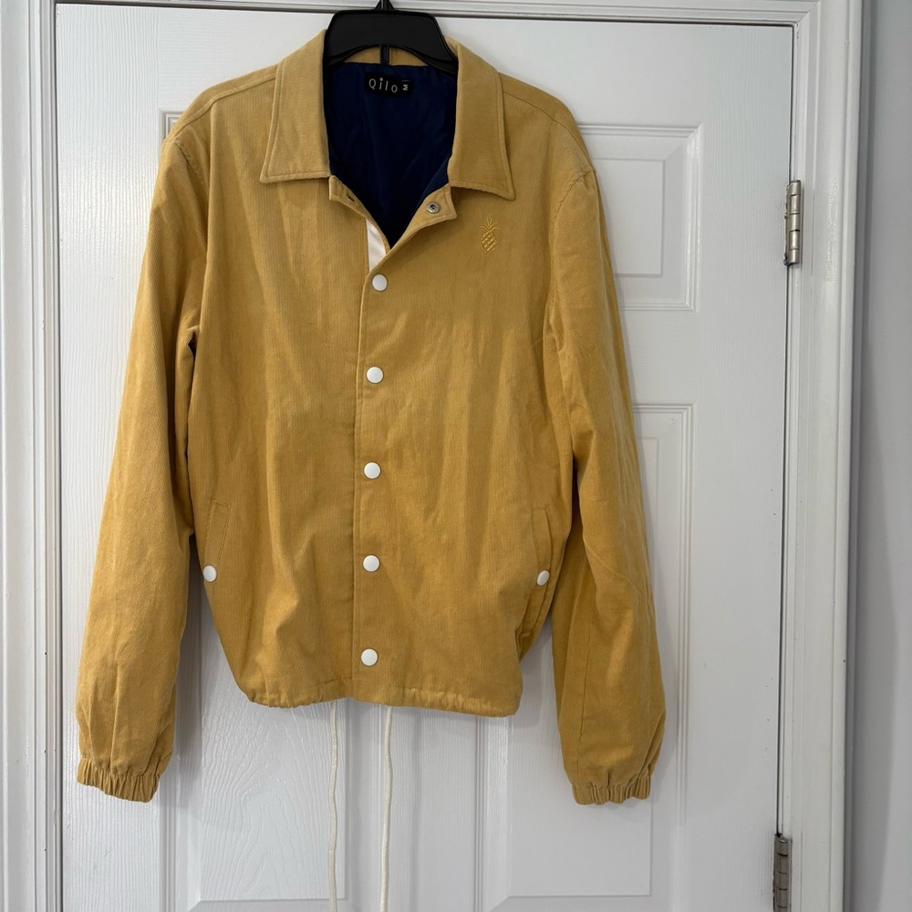 Yellow Button-Up Jacket